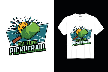 Pickleball tshirt design template Pickleball sports tshirt design