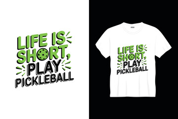Pickleball tshirt design template Pickleball sports tshirt design