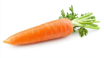 carrot isolated on white background, full depth of field, 