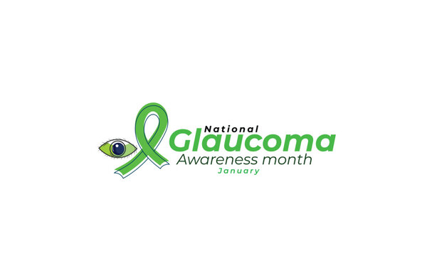 National Glaucoma awareness month. background, banner, card, poster, template. Vector illustration.
