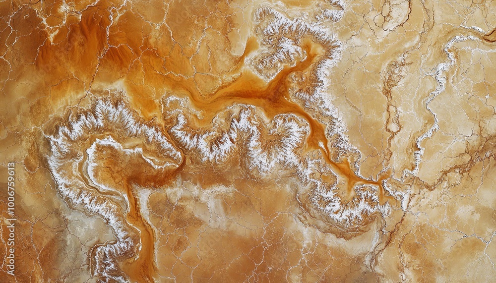 Poster abstract background with swirling patterns of white and brown colors.