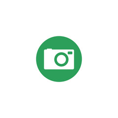 Camera simple icon isolated on transparent background