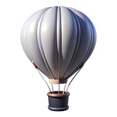 Obraz premium hot air balloon, 3d illustration, object isolated on white background