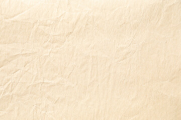 Crumpled yellow background paper texture