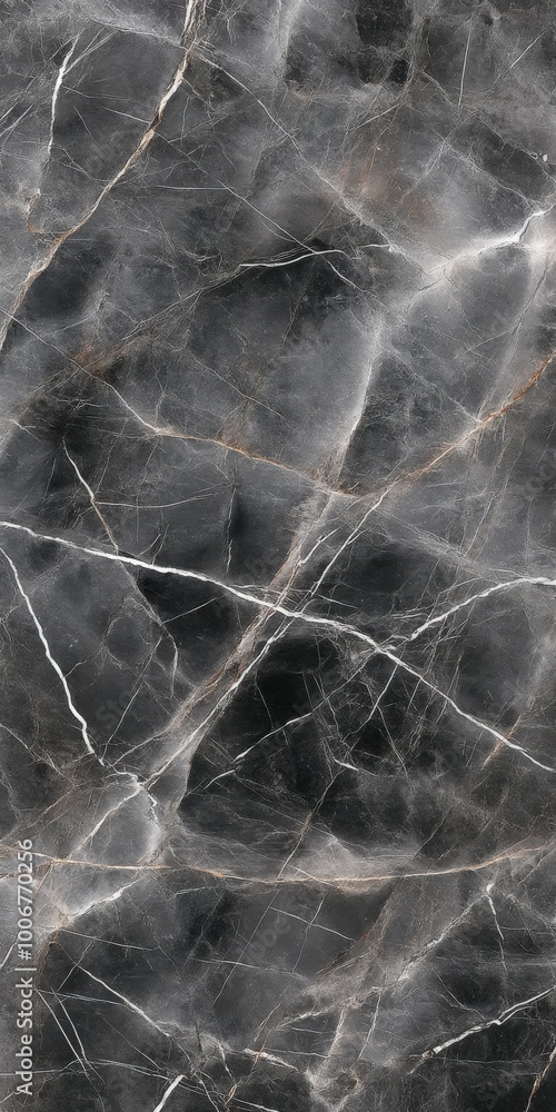 Poster a high-resolution, hyper-realistic texture of gray marble with intricate veining patterns, suitable 