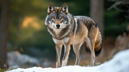 Fototapeta premium wolf full body shot 