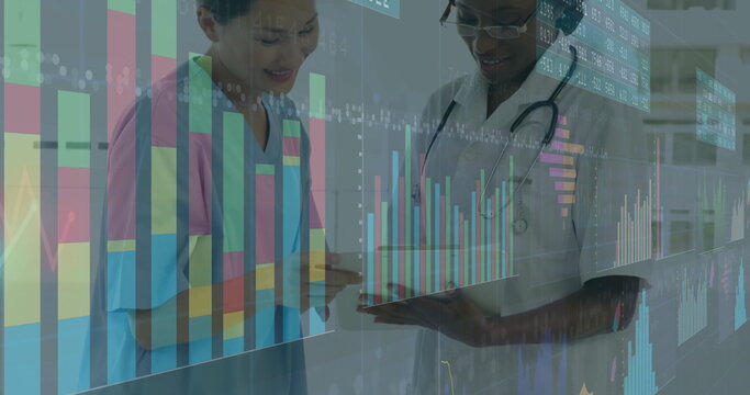 Image of financial data processing over diverse doctors