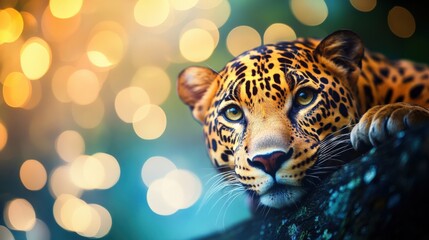 jaguar , tiger, leopard in the night