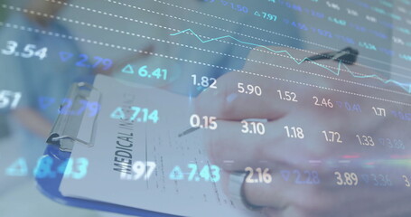 Image of financial data processing over diverse doctors