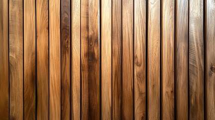  Wall made of wood. Wooden panels made from slats. Texture of vertical timber lines. Modern interior design from planks. Decorative surface for the construction of fences and facades. 
