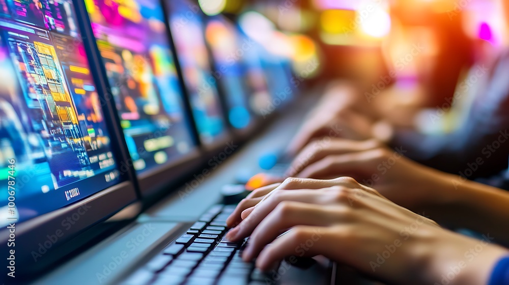 Poster Engineers Monitoring Energy Distribution via Keyboards and Touchscreens