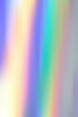 Vertical realistic glowing background with holographic metallic effect. Trendy retro sticker y2k for flyers, websites, covers, brochures, presentations, wallpaper, banners. Vector illustration EPS10	