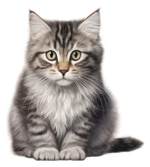 Obraz premium PNG Cat mammal animal kitten.
