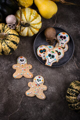 Mexican Halloween Dia de los Muertos cookies