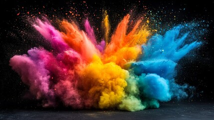 Vibrant Explosion of Color in the Sky