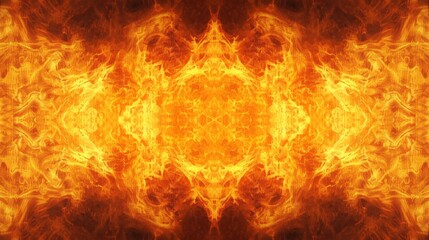 Blazing Inferno: A Mesmerizing Fiery Symmetry