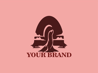 Galapagos Sunset Sea Lion Vector Logo, Illustration of Wild Animals in the Wild, Sea Animal Silhouette Design, Amazing Moments in the Galapagos