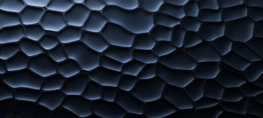 Black abstract background with dark blue and gray geometric shapes