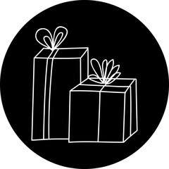 Christmas, New Year Vector Icon element, Isolated white background