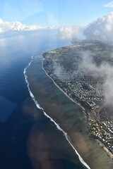 vue aérienne de la Réunion