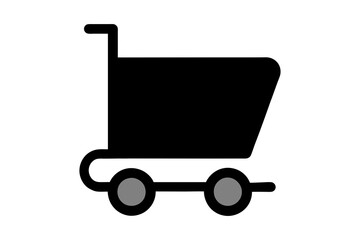 cart icon isolated on white background