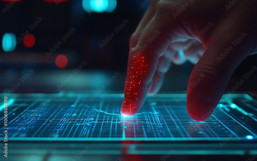 Poster Engineer Tracing Line on Projected Energy Production Graph