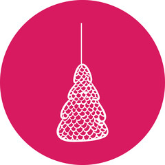 Christmas, New Year Vector Icon element, Isolated white background