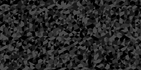 Fototapeta premium Vector geometric seamless gray and black cube square low polygon background. abstract surface creative diamond pattern corporate black Polygon Mosaic triangle texture background.