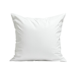 White cushion pillow on isolated background for home decor and comfort. transparent background