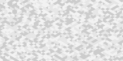 Vector geometric seamless gray and white cube square low polygon background. abstract surface creative diamond pattern gray Polygon Mosaic, business triangle texture background.