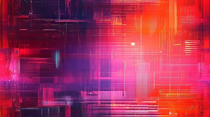 A dynamic abstract composition using vivid red and pink hues evoking a sense of energy and diversity in design.