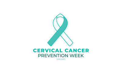 European Cervical cancer prevention week. background, banner, card, poster, template. Vector illustration.