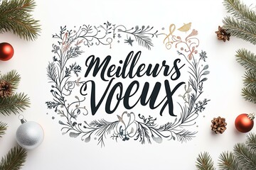 Elegant Festive Greeting with a French Touch