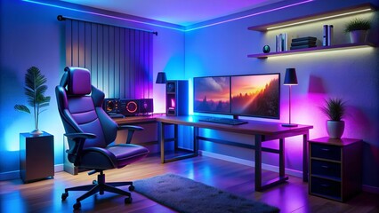 modern gaming living room