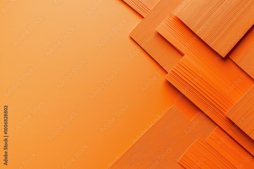 Aufkleber abstract background with orange paper layers creating a modern, dynamic, and vibrant design perfect 