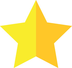 Obraz premium Star flat icon. Review symbol. Rating element