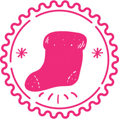 Christmas, New Year Vector Icon element, Isolated white background