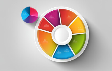 A colorful circle with a rainbow colored rim, Color wheel vector color palette circle shape vector
