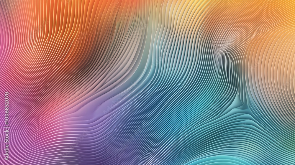 Poster abstract vibrant colorful background with fluid wave patterns. perfect for modern design, digital ar