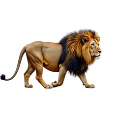 Obraz premium lion ,isolated on white background , transparent png image