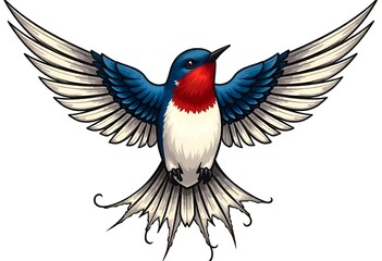 Obraz premium illustration of a flying bird