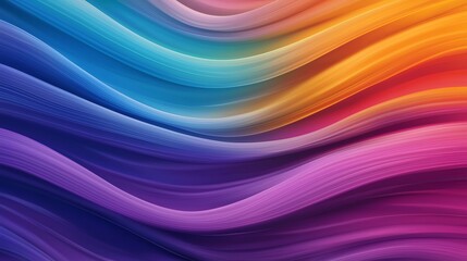 Vivid abstract colorful wave pattern background in multiple radiant colors with smooth texture and flowing lines creating a mesmerizing effect.