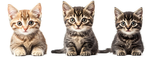 Cute American Shorthair Kittens in a Row