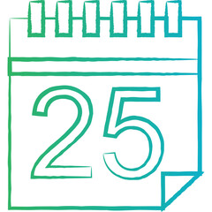  Christmas, New Year Vector Icon element, Isolated white background