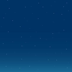 Winter snowed night sky background