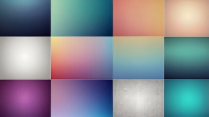 Obraz premium A collection of smooth gradient mesh backgrounds with soft transitions of colors, ideal for modern web design, presentations, and UI/UX projects. 