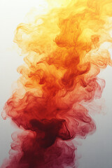A vibrant gradient transitioning from bright yellow to orange, floating gently,