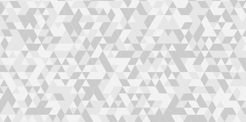 Vector geometric seamless gray and white cube square low polygon background. abstract surface creative diamond pattern corporate white Polygon Mosaic triangle texture background.