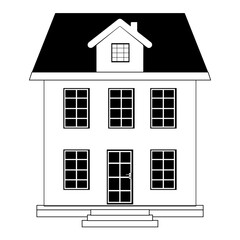 Simple house design icon vector, House Icon with Editable Stroke and Pixel Perfect.  Minimalist black house icon, Collection home sign, flat style houses in outline and line design