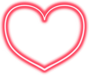 네온 하트 일러스트
